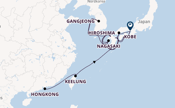 Ostasien ab Hongkong, China auf der Seven Seas Navigator