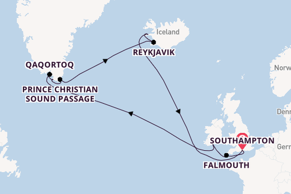 Arctic from Southampton, England with the Emerald Princess