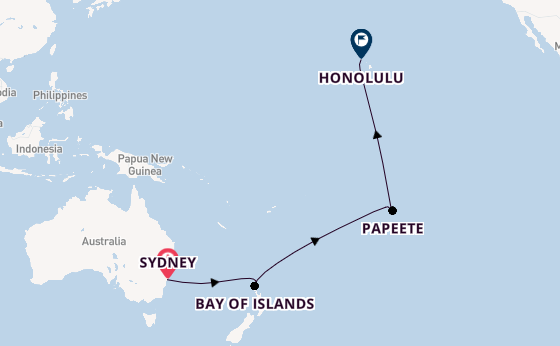 French Polynesian Treasures: Stunning Sydney to Aloha Hawaii