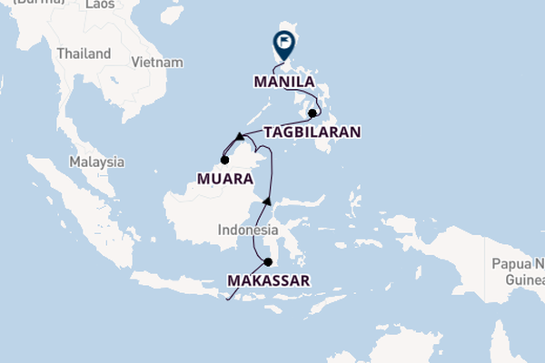 South East Asia from Bali (Benoa), Indonesia with the Silver Whisper