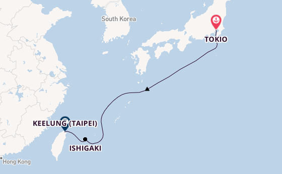Japan vanaf Tokio, Japan met de MSC Bellissima