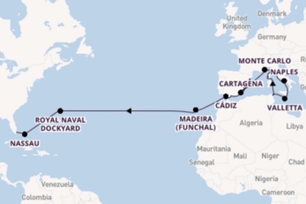 Cruising with the Seven Seas Grandeur to Miami from Rome (Civitavecchia)