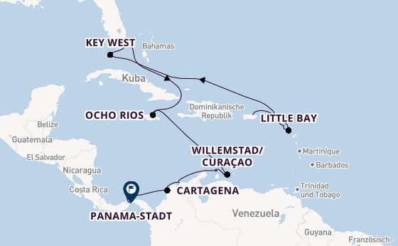Karibik ab San Juan, Puerto Rico auf der Explora III