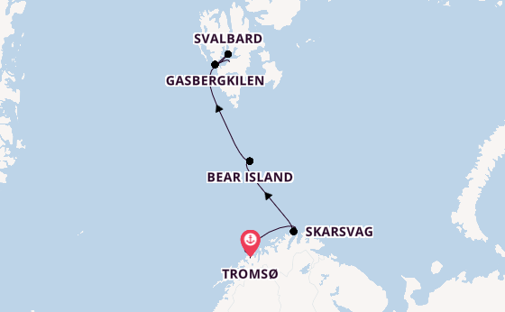 Norway from Tromsø, Norway with the Silver Endeavour