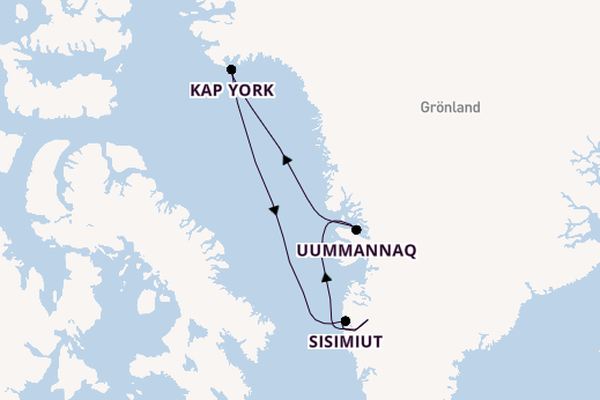Arktis ab Kangerlussuaq, Grönland auf der HANSEATIC inspiration