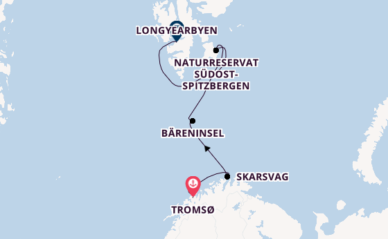Norwegen ab Tromsø, Norwegen auf der Silver Endeavour