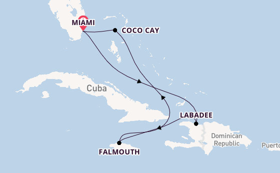 Caribbean from Australia with the Allure of the Seas