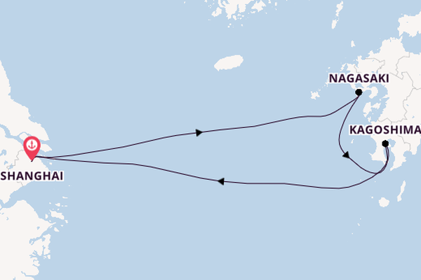 Japan from Shanghai, China with the Spectrum of the Seas