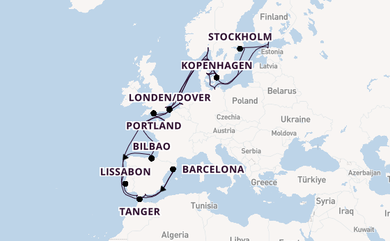 Engeland vanaf Rotterdam, Nederland met de Nieuw Statendam