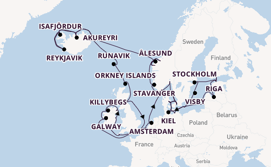 British Isles from Southampton, England with the Caribbean Princess