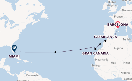 Spanish Isles & Transatlantic Miles