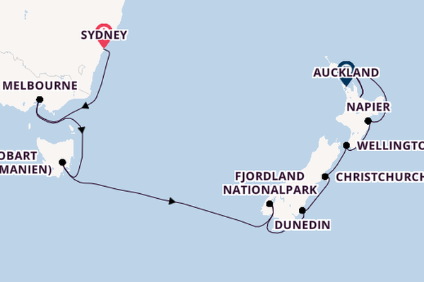 Australien und Neuseeland ab Sydney auf der Sapphire Princess