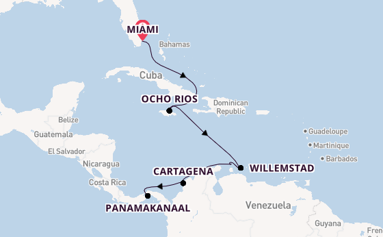 Caribbean vanaf Miami, Verenigde Staten met de EXPLORA III