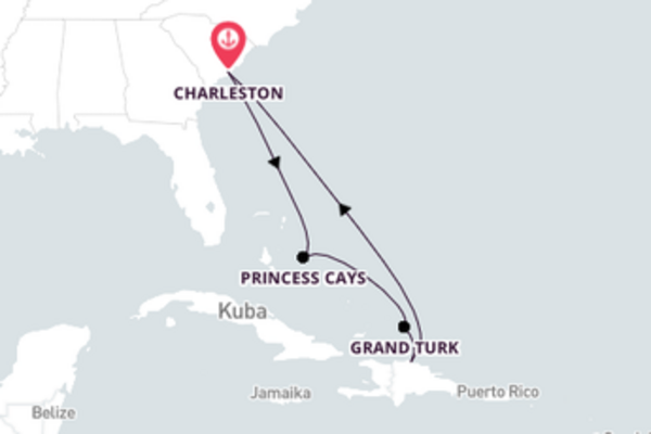Außergewöhnliche Kreuzfahrt über Grand Turk ab Charleston
