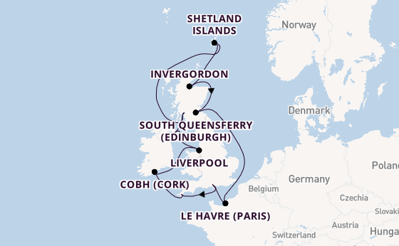 United Kingdom from Southampton, England with the Majestic Princess