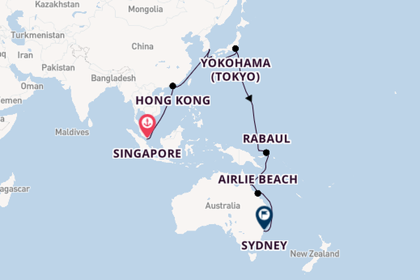Luxury Singapore to Sydney Opera House