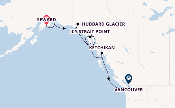 Alaska & West Canada from Seward, Alaska, USA with the Viking Venus