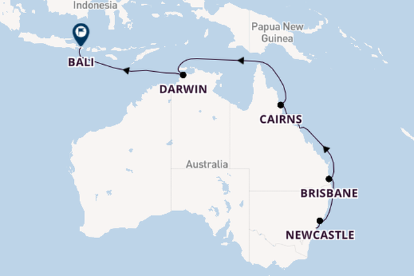 Australië vanaf Sydney, Australië met de Marina