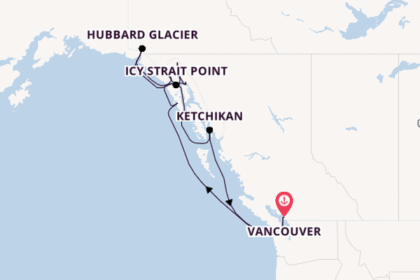 Alaska & West Canada from Vancouver, Canada with the Emerald Princess