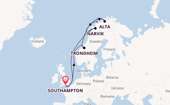 Norway from Southampton, England with the Majestic Princess