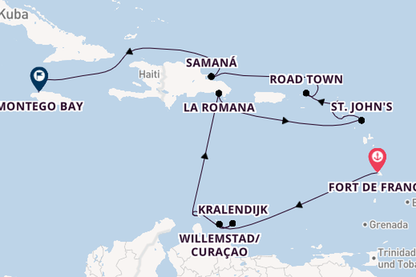 Karibische Inseln ab Martinique