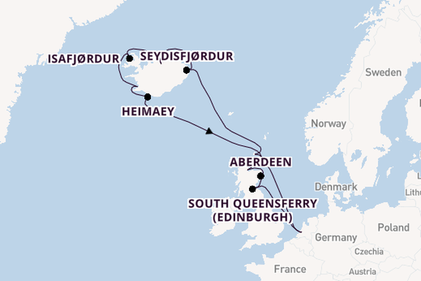 Arctica vanaf Rotterdam, Nederland met de Rotterdam