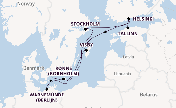 Oostzee vanaf Kopenhagen, Denemarken met de EXPLORA IV
