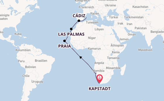 Südliches Afrika ab Kapstadt, Südafrika auf der Mein Schiff 6