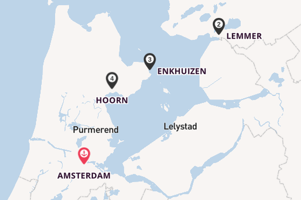 Niederlande ab Amsterdam, Niederlande auf der MS Lafayette