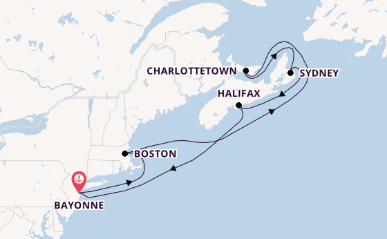 USA Ostküste ab Deutschland auf der Mein Schiff 1
