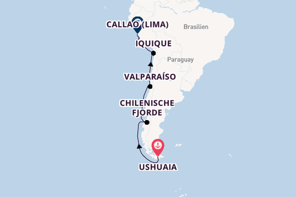 Südamerika ab Ushuaia, Argentinien auf der HANSEATIC inspiration