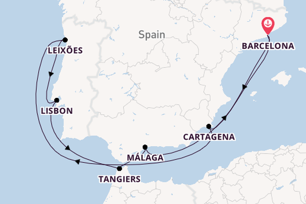 Western Mediterranean from Barcelona, Spain with the Celebrity Equinox