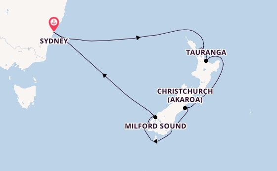 New Zealand from Sydney, Australia with the Celebrity Edge