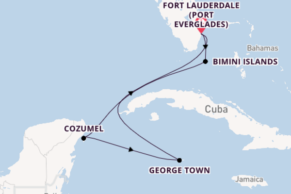 Western Caribbean from Fort Lauderdale (Port Everglades), Florida with the Celebrity Silhouette