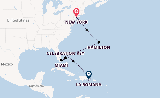 Caribbean vanaf New York, United States met AIDAluna