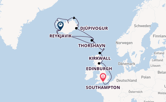 Arktis ab Southampton, Großbritannien auf der EXPLORA IV