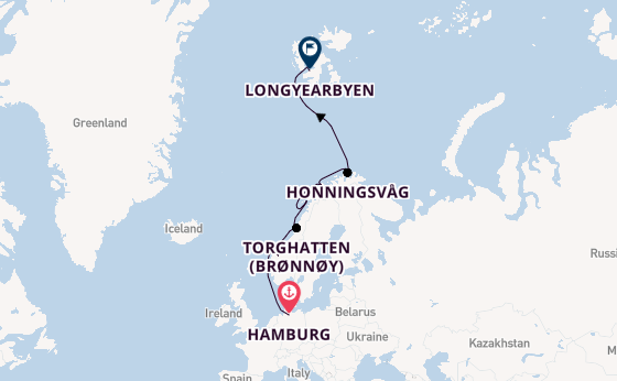 Noorwegen vanaf Hamburg, Duitsland met de HANSEATIC nature