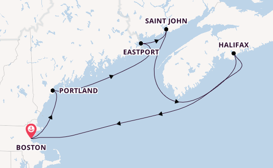 East Coast USA from Boston, Massachusetts, USA with the Norwegian Breakaway