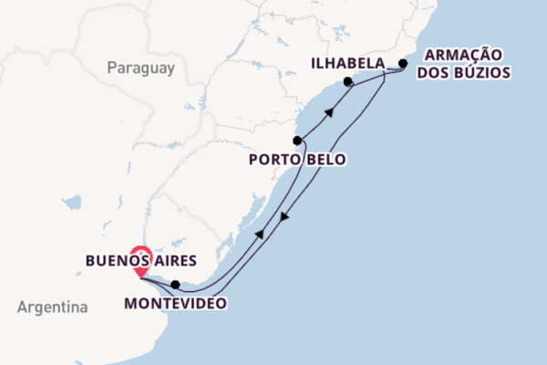 South America from Buenos Aires with the MSC Poesia
