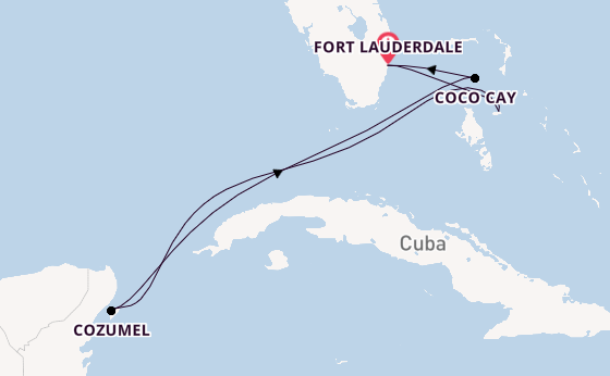 Caribbean vanaf Fort Lauderdale, Verenigde Staten met de Symphony of the Seas