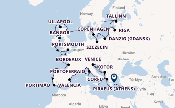 Mediterranean from Stockholm, Sweden with the Azamara Quest