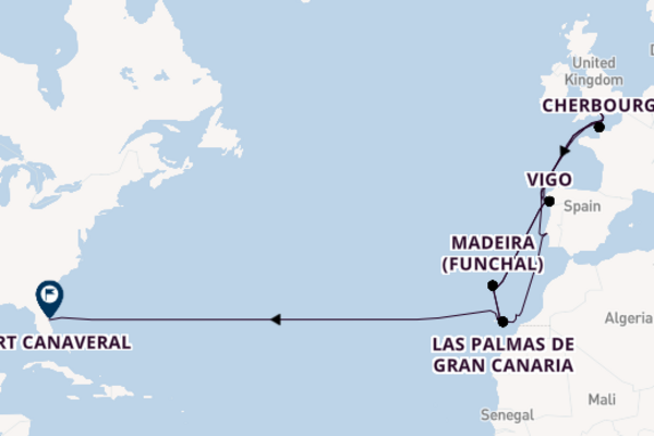 Transatlantic & Repositioning from Southampton (London), England, United Kingdom with the Sky Princess 