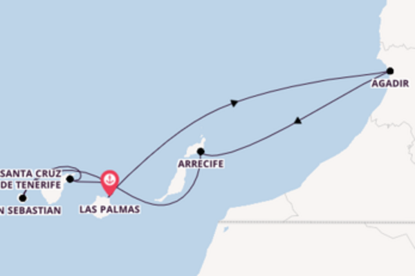 Ga mee op de Mein Schiff 1 naar Las Palmas