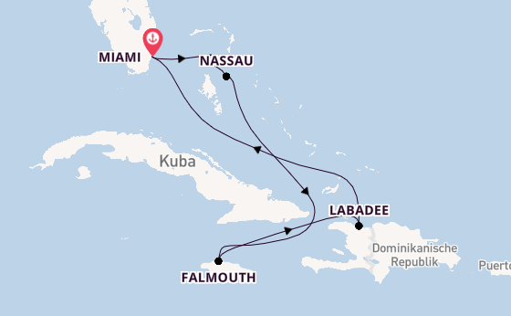 Karibik ab Miami auf der Allure of the Seas