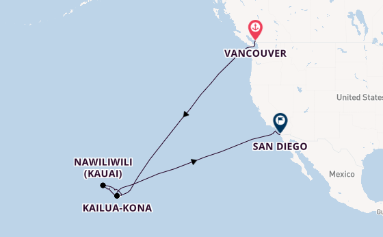 Koningsdam – Canada ontmoet Aloha: van de skyline van Vancouver naar het hart van Hawaii
