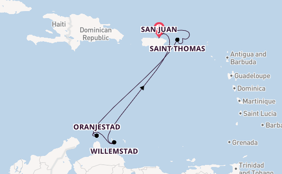 Caribbean from San Juan, Puerto Rico with the Norwegian Prima