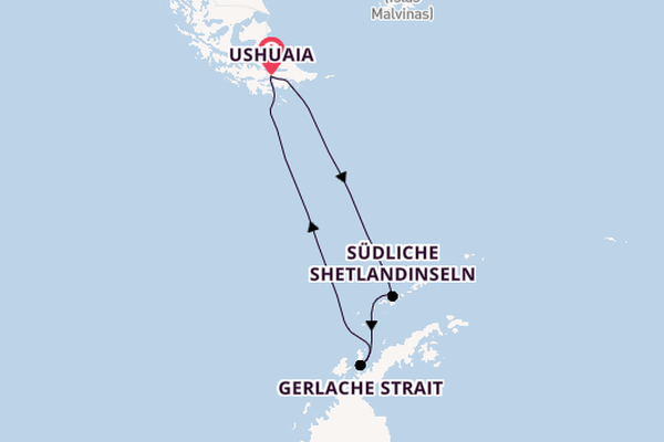 Patagonien ab Ushuaia, Argentinien auf der MS Fridtjof Nansen