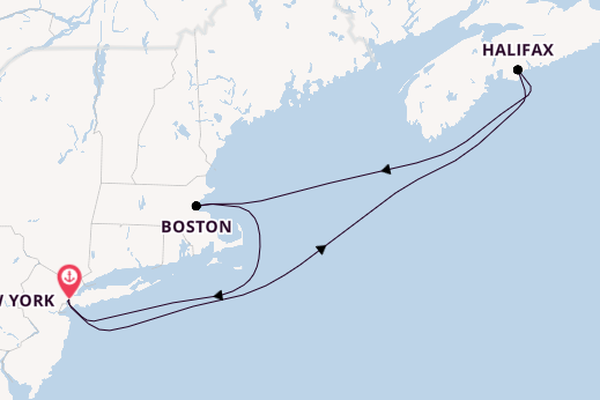 East Coast USA from New York with the Queen Mary 2