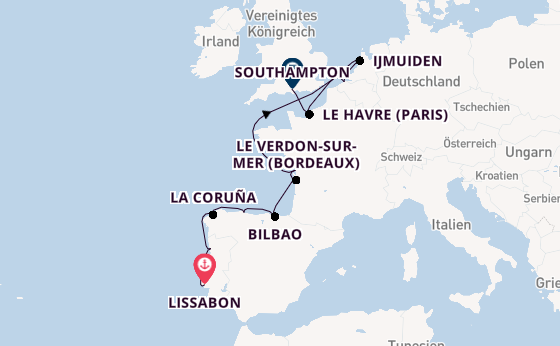 Portugal ab Lissabon, Portugal auf der Norwegian Star