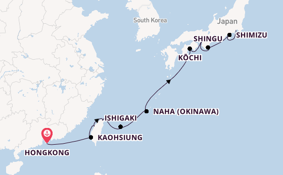 Oost-Azië vanaf Hongkong, China met de Seabourn Encore